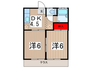 フジハイツの物件間取画像